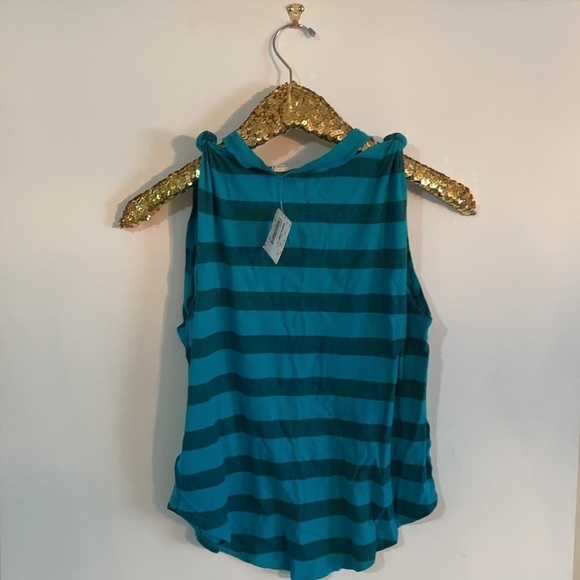 Free People We The Free Jungle Striped Tank Top / Teal - Picture 12 of 13